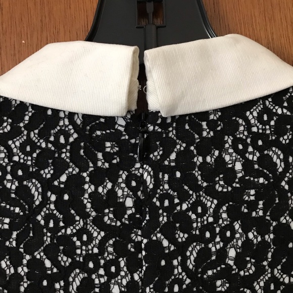 NWT ERIN Erin Fetherston Black & Ivory White Lace Dress - Size 2 - Picture 5 of 10